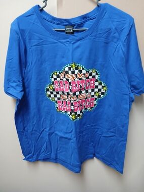 Hanes Women's Short-Sleeve Graphic Tee - Blue